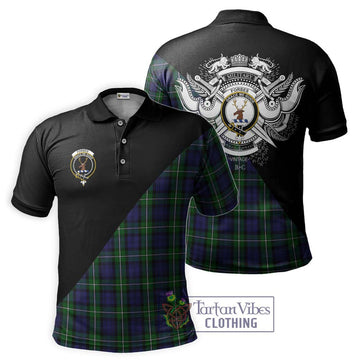 Forbes Tartan Polo Shirt with Family Crest and Military Logo Style Kid - Tartanvibesclothing Shop