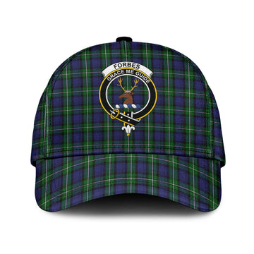 Forbes Tartan Classic Cap with Family Crest