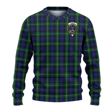 Forbes Tartan Knitted Sweater with Family Crest - Tartanvibesclothing