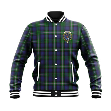 Forbes Tartan Baseball Jacket with Family Crest