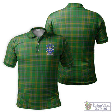 Forbes Irish Clan Tartan Men's Polo Shirt with Coat of Arms