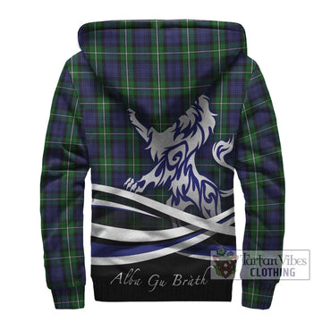 Forbes Tartan Sherpa Hoodie with Alba Gu Brath Regal Lion Emblem - Tartanvibesclothing Shop