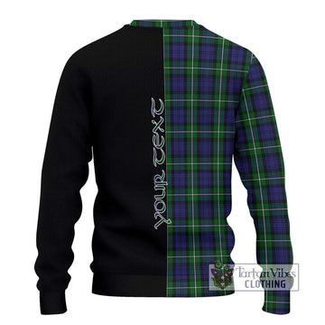 Forbes Tartan Knitted Sweater with Family Crest and Half Of Me Style - Tartanvibesclothing Shop
