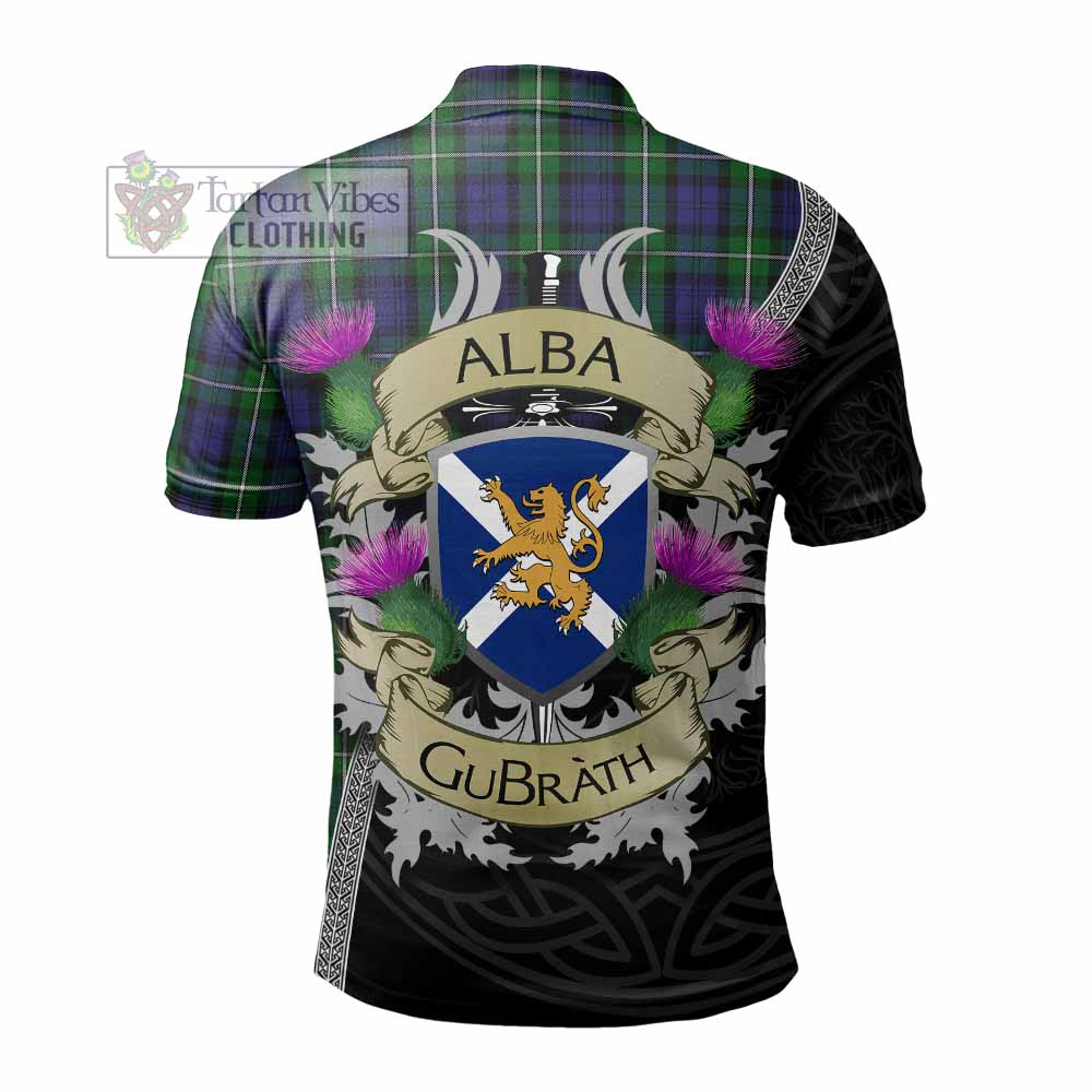 Tartan Vibes Clothing Forbes Tartan Family Crest Polo Shirt Lion Rampant Royal Thistle Shield Celtic Inspired