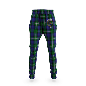 Forbes Tartan Joggers Pants with Family Crest