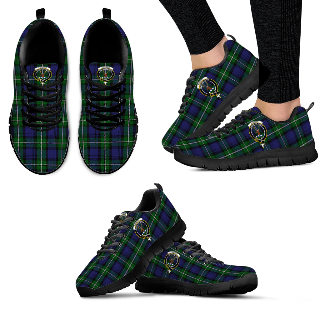 Forbes Tartan Sneakers with Family Crest - Tartan Vibes Clothing
