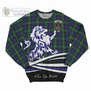 Forbes Tartan Sweatshirt with Alba Gu Brath Regal Lion Emblem - Tartanvibesclothing Shop