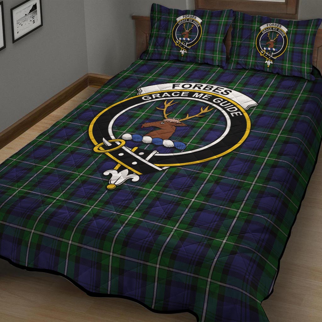 Forbes Tartan Quilt Bed Set with Family Crest - Tartan Vibes Clothing