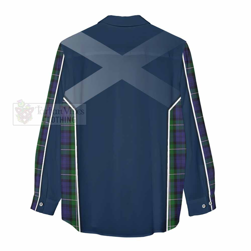 Tartan Vibes Clothing Forbes Tartan Women's Casual Shirt with Family Crest and Lion Rampant Vibes Sport Style