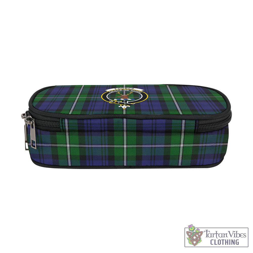 Tartan Vibes Clothing Forbes Tartan Pen and Pencil Case with Family Crest