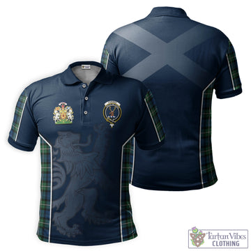 Forbes Ancient Tartan Men's Polo Shirt with Family Crest and Lion Rampant Vibes Sport Style