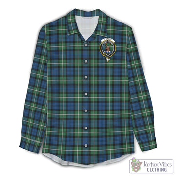 Forbes Ancient Tartan Womens Casual Shirt with Family Crest