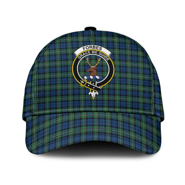 Forbes Ancient Tartan Classic Cap with Family Crest
