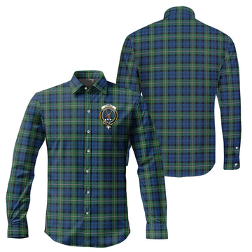 Forbes Ancient Tartan Long Sleeve Button Up Shirt with Family Crest