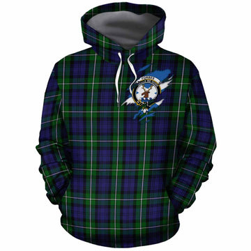 Forbes Clan Crest In Me Tartan Cotton Hoodie Scotland Flag Style