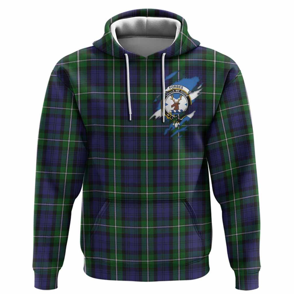 Forbes Clan Crest In Me Tartan Hoodie Scotland Flag Style