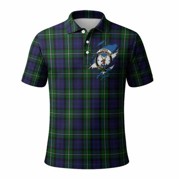 Forbes Clan Crest In Me Tartan Polo Shirt Scotland Flag Style