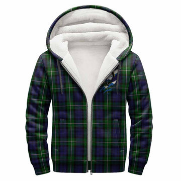 Forbes Clan Crest In Me Tartan Sherpa Hoodie Scotland Flag Style