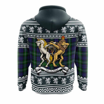 Forbes Clan Tartan Crest Christmas Hoodie Coat of Arms Funny Style