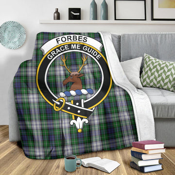 Forbes Dress Tartan Blanket with Family Crest