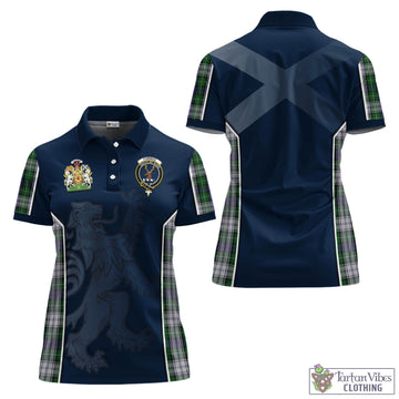 Forbes Dress Tartan Women's Polo Shirt with Family Crest and Lion Rampant Vibes Sport Style
