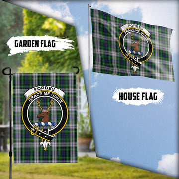 Forbes Dress Tartan Flag with Family Crest
