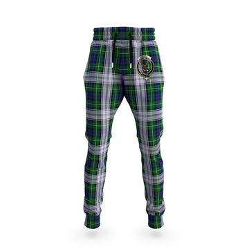 Forbes Dress Tartan Joggers Pants with Family Crest