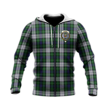 Forbes Dress Tartan Knitted Hoodie with Family Crest