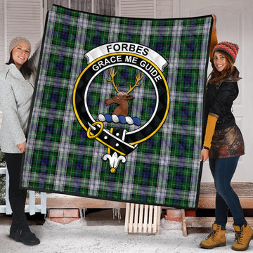 Forbes Dress Tartan Quilt with Family Crest