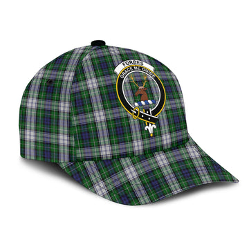 Forbes Dress Tartan Classic Cap with Family Crest