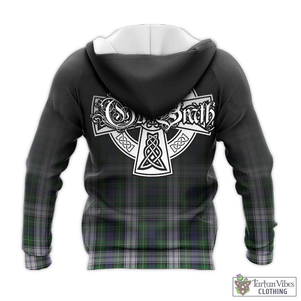 Tartan Vibes Clothing Forbes Dress Tartan Knitted Hoodie Featuring Alba Gu Brath Family Crest Celtic Inspired