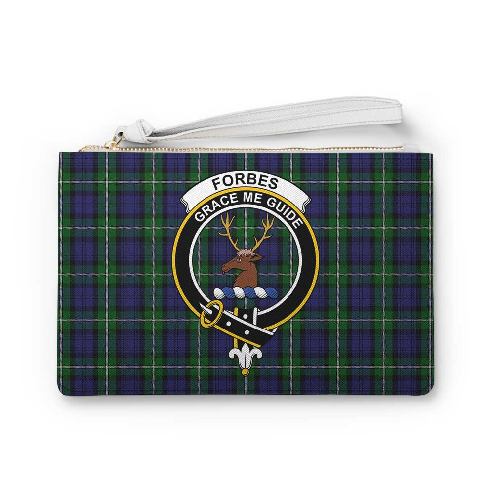 Tartan Vibes Clothing Forbes Family Crest Tartan Clutch Bag