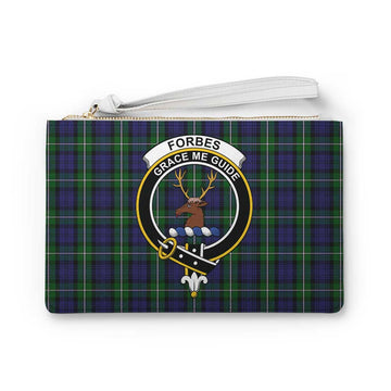 Tartan Vibes Clothing Forbes Family Crest Tartan Clutch Bag