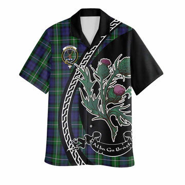 Forbes Family Crest Tartan Hawaiian Shirt Alba Thistle Inspired - Tartan Vibes Clothing