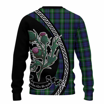 Forbes Family Crest Tartan Knitted Sweater Alba Thistle Inspired - Tartan Vibes Clothing