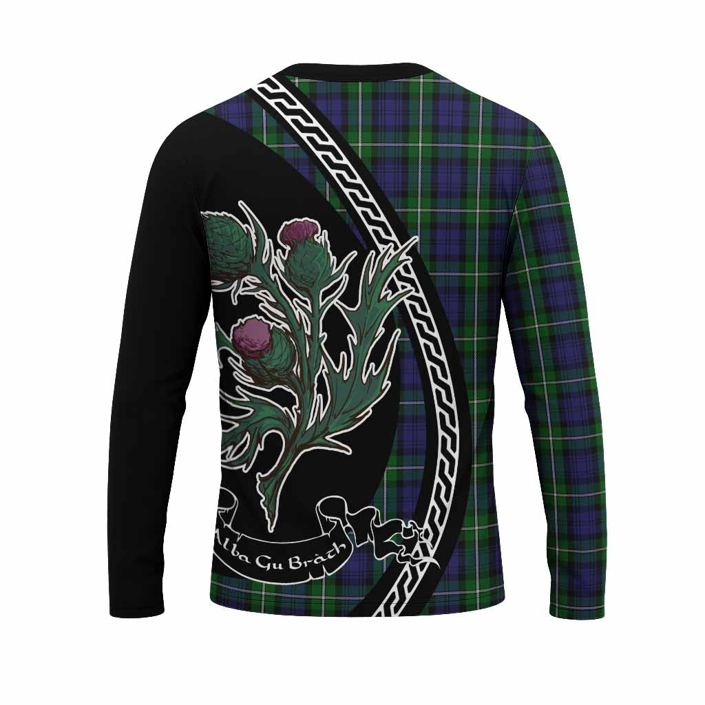 Forbes Family Crest Tartan Long Sleeve T-Shirt Alba Thistle Inspired - Tartan Vibes Clothing