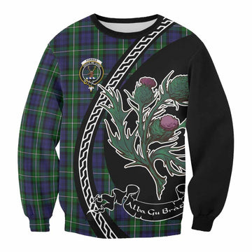 Forbes Family Crest Tartan Sweatshirt Alba Thistle Inspired