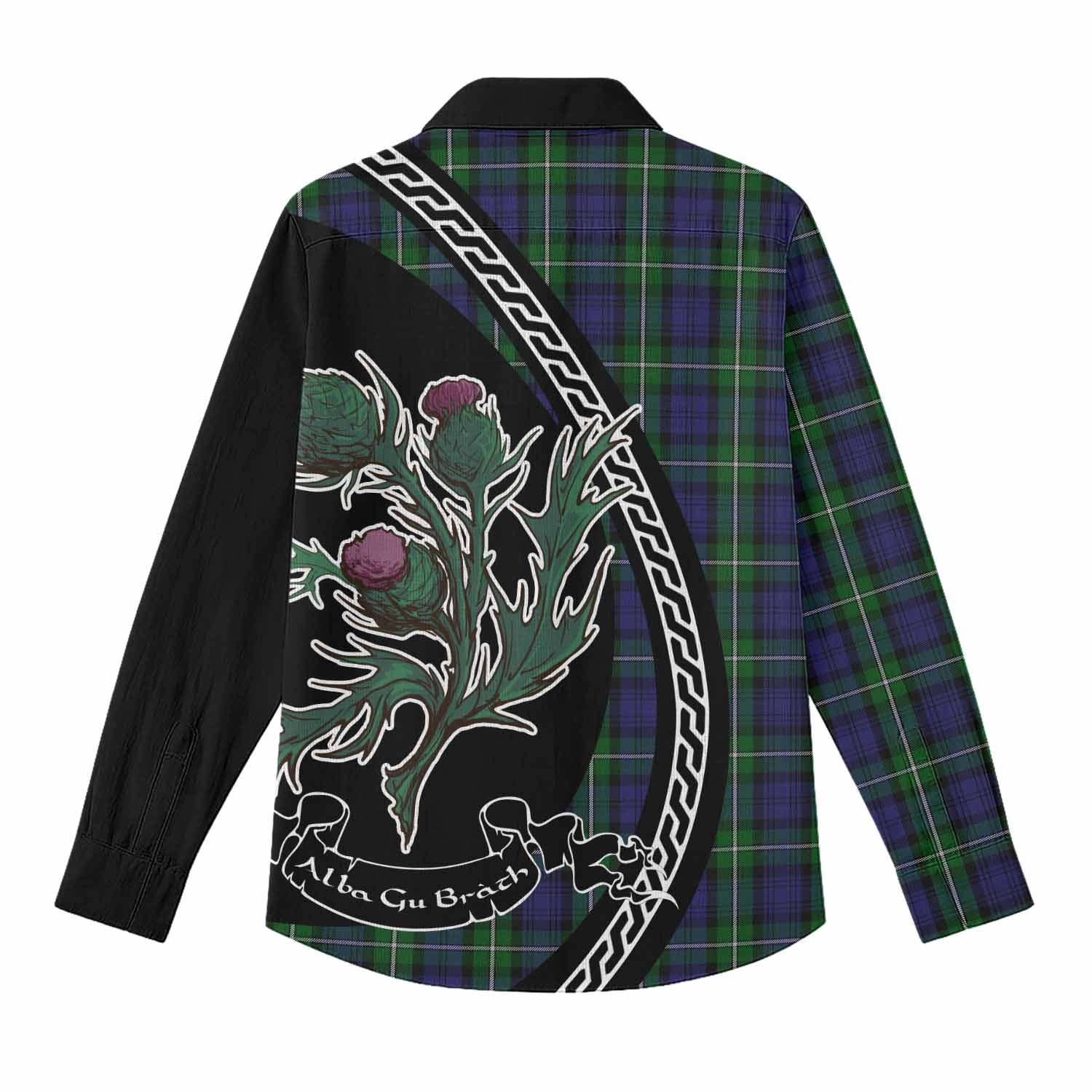 Forbes Family Crest Tartan Women Casual Shirt Alba Thistle Inspired - Tartan Vibes Clothing