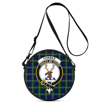 Forbes Modern Tartan Round Satchel Bags with Family Crest