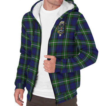 Forbes Modern Tartan Sherpa Hoodie with Family Crest