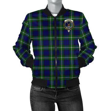 Forbes Modern Tartan Bomber Jacket with Family Crest