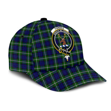 Forbes Modern Tartan Classic Cap with Family Crest
