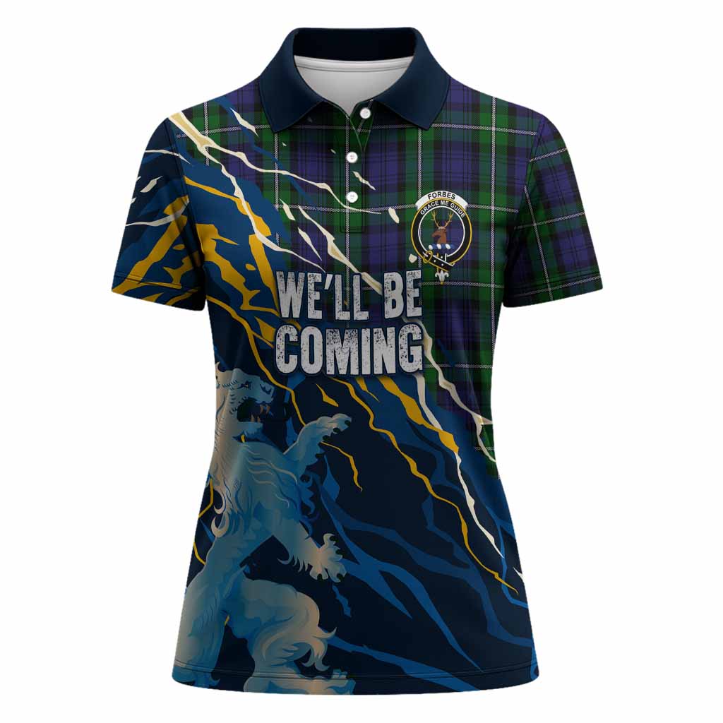 Forbes Scotland Tartan Women Polo Shirt WC2026 Football - We'll Be Coming