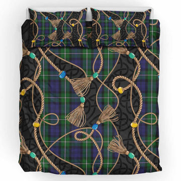 Forbes Scottish Tartan Twisted Ropes Stylized Bedding Set