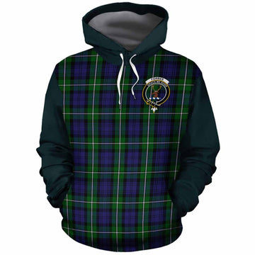 Forbes Tartan Accent Cotton Hoodie with Family Crest