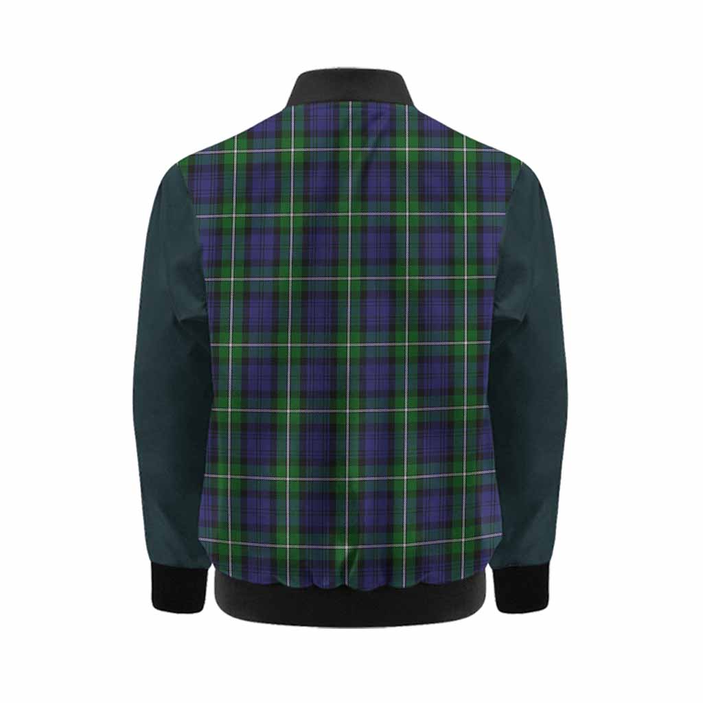 Forbes Tartan Accent Kid Bomber Jacket with Family Crest