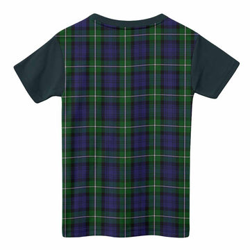 Forbes Tartan Accent Kid T-shirt with Family Crest