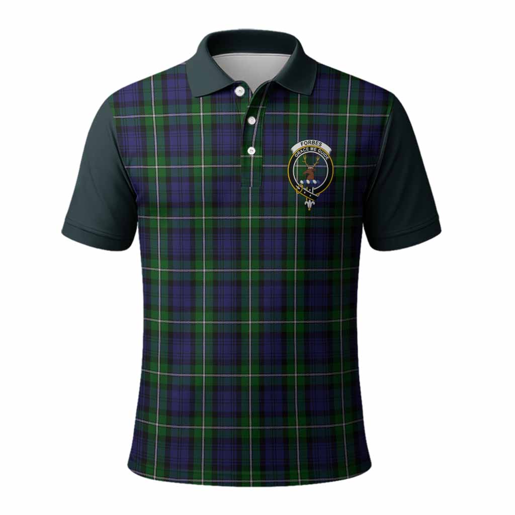 Forbes Tartan Accent Polo Shirt with Family Crest