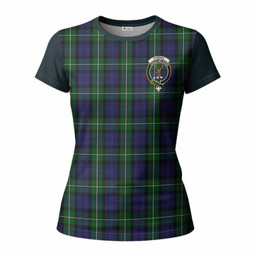 Forbes Tartan Accent Women T shirt with Family Crest