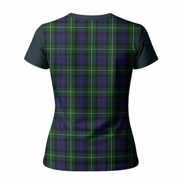 Forbes Tartan Accent Women T shirt with Family Crest